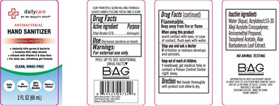 Image Description (Dailycare Antibacterial Hand Sanitizer Original Unscented 60 mL 65vv)